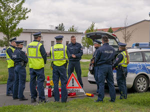Praktischer Unterricht an der Hochschule der Polizei in Oranienburg
