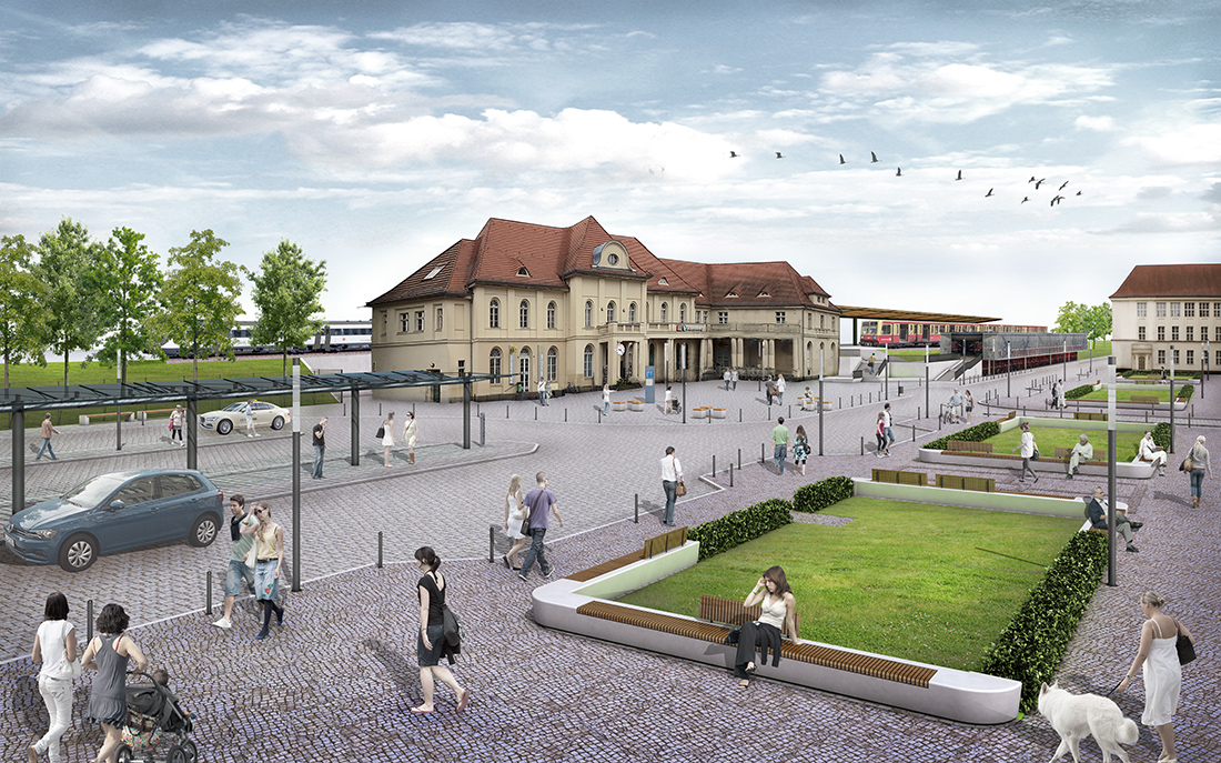 Neugestaltung des Oranienburger Bahnhofsplatzes (2019/2020)