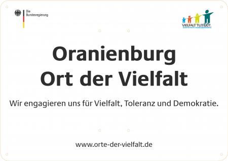 Oranienburg - ein von der Bundesregierung ausgezeichneter Ort der Vielfalt