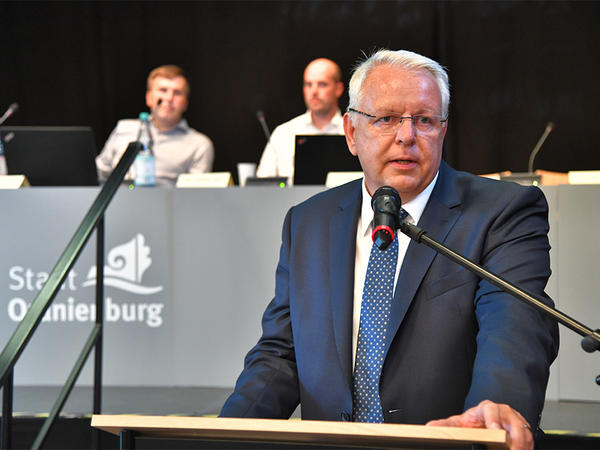 Stadtverordnetenvorsteher Dirk Blettermann bei der ersten Sitzung der neugewählten Stadtverordnetenversammlung 2019.