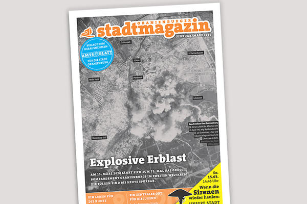 Titel des Oranienburger Stadtmagazins (Februar/März 2020)