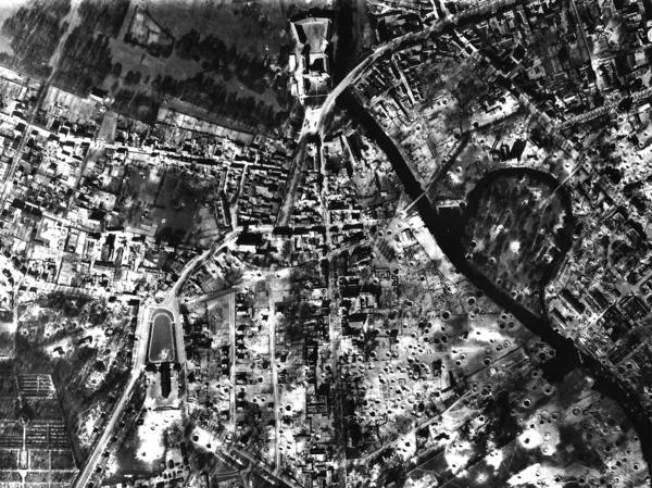 Luftbild Bombardierung Oranienburg