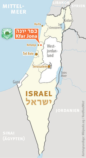 Kfar Jona (Lageplan)