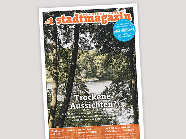 Titel des Oranienburger Stadtmagazins (Juli-August 2020)