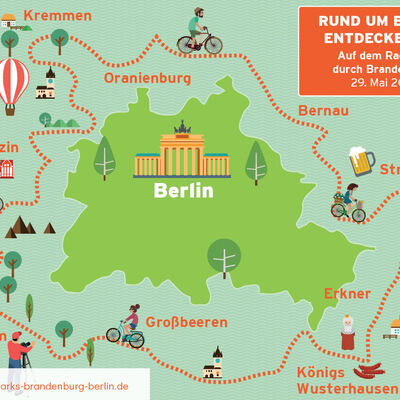 Rund um Berlin: Entdeckertag auf dem Radring am 29. Mai 2021