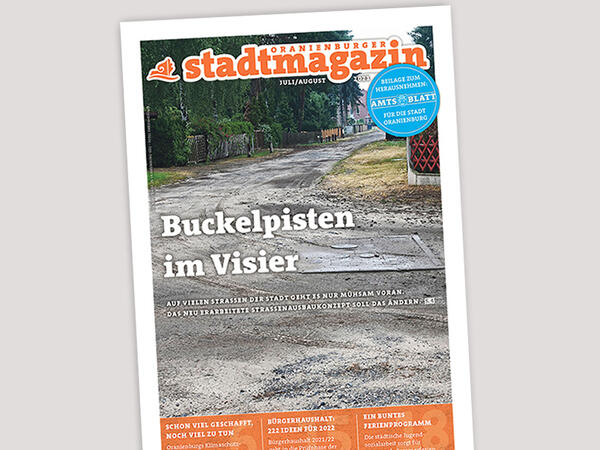 Oranienburger Stadtmagazin mit dem Amtsblatt (Juli/August 2021)