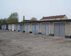 Ein Garagenkomplex im Stadtgebiet von Oranienburg.