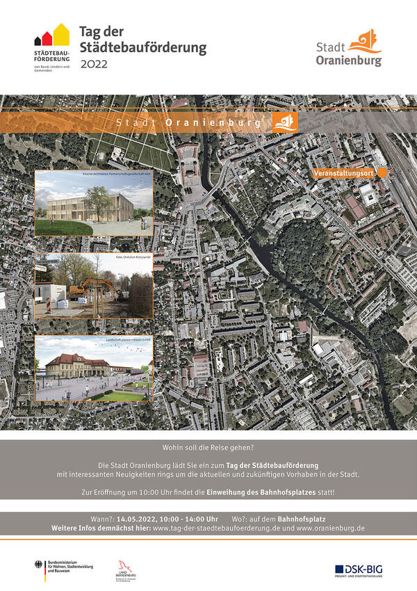 Tag der Städtebauförderung 2022 in Oranienburg (Plakat)