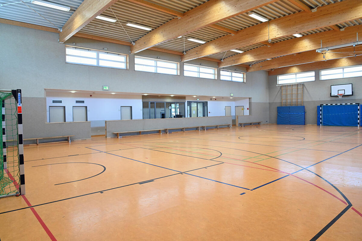 Sporthalle Germendorf, Innenansicht
