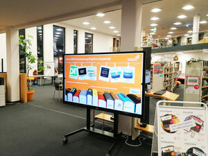 Oranienburgs Bibliothek hält auch viele Digital-Angebote bereit.