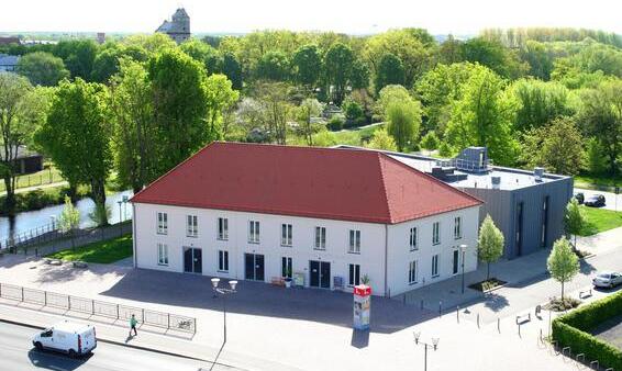 Stadtbibliothek Oranienburg aus der Luft