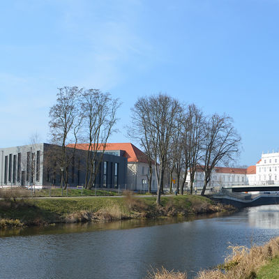 Stadtbibliothek Oranienburg (rückseitiger Blick über Havel)